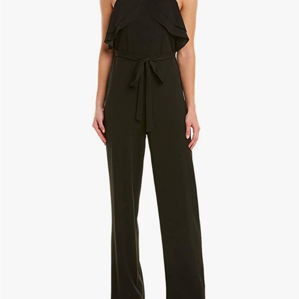 Bebe Black Halter Jumpsuit